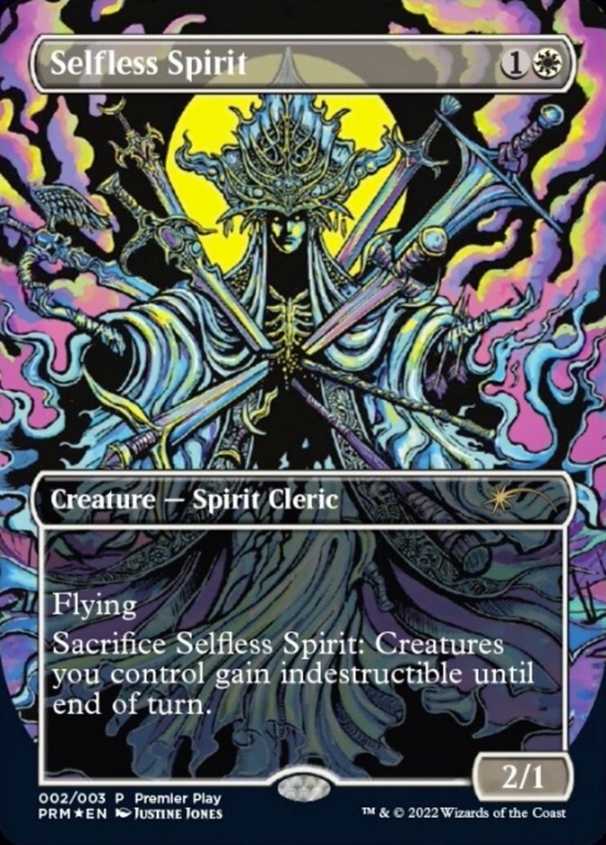 Selfless Spirit (Borderless Alternate-Art) [Regional Championship Qualifiers 2022] | Galaxy Games LLC