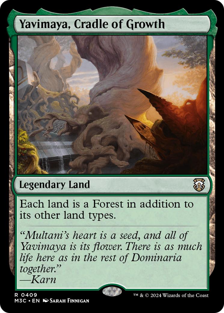 Yavimaya, Cradle of Growth (Ripple Foil) [Modern Horizons 3 Commander] | Galaxy Games LLC