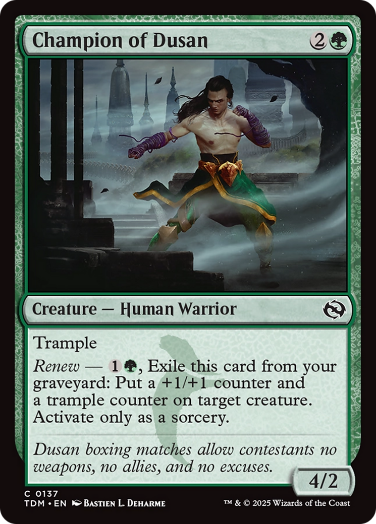 Champion of Dusan [Tarkir: Dragonstorm] | Galaxy Games LLC
