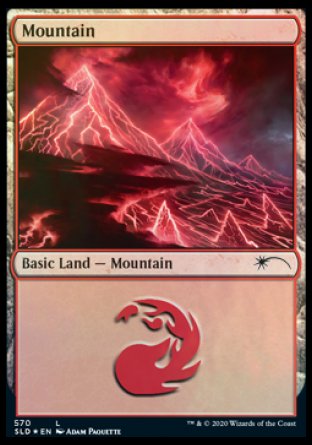 Mountain (Lightning) (570) [Secret Lair Drop Promos] | Galaxy Games LLC