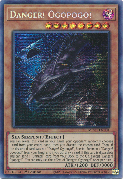 Danger! Ogopogo! [MP20-EN001] Prismatic Secret Rare | Galaxy Games LLC