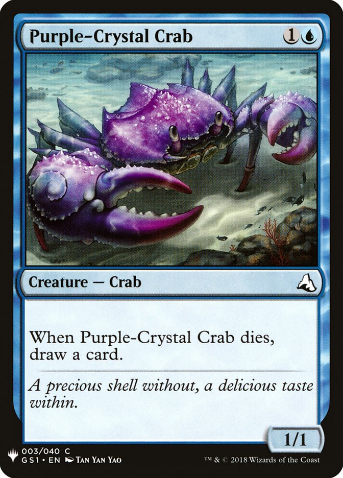 Purple-Crystal Crab [Mystery Booster] | Galaxy Games LLC