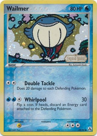 Wailmer (69/92) (Stamped) [EX: Legend Maker] | Galaxy Games LLC