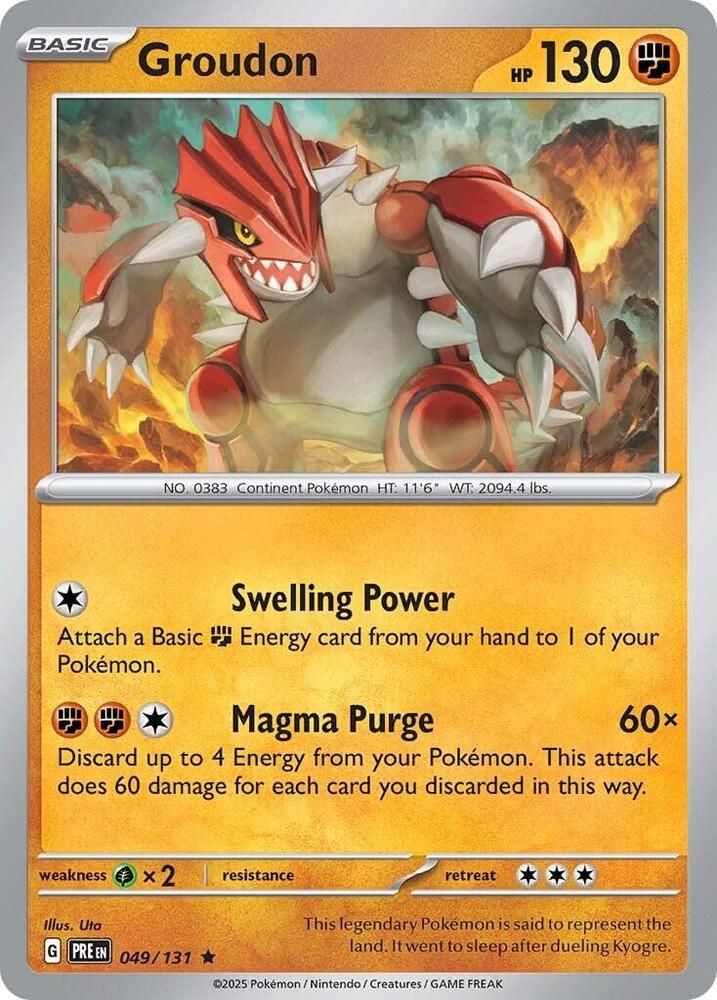 Groudon (049/131) [Scarlet & Violet: Prismatic Evolutions] | Galaxy Games LLC