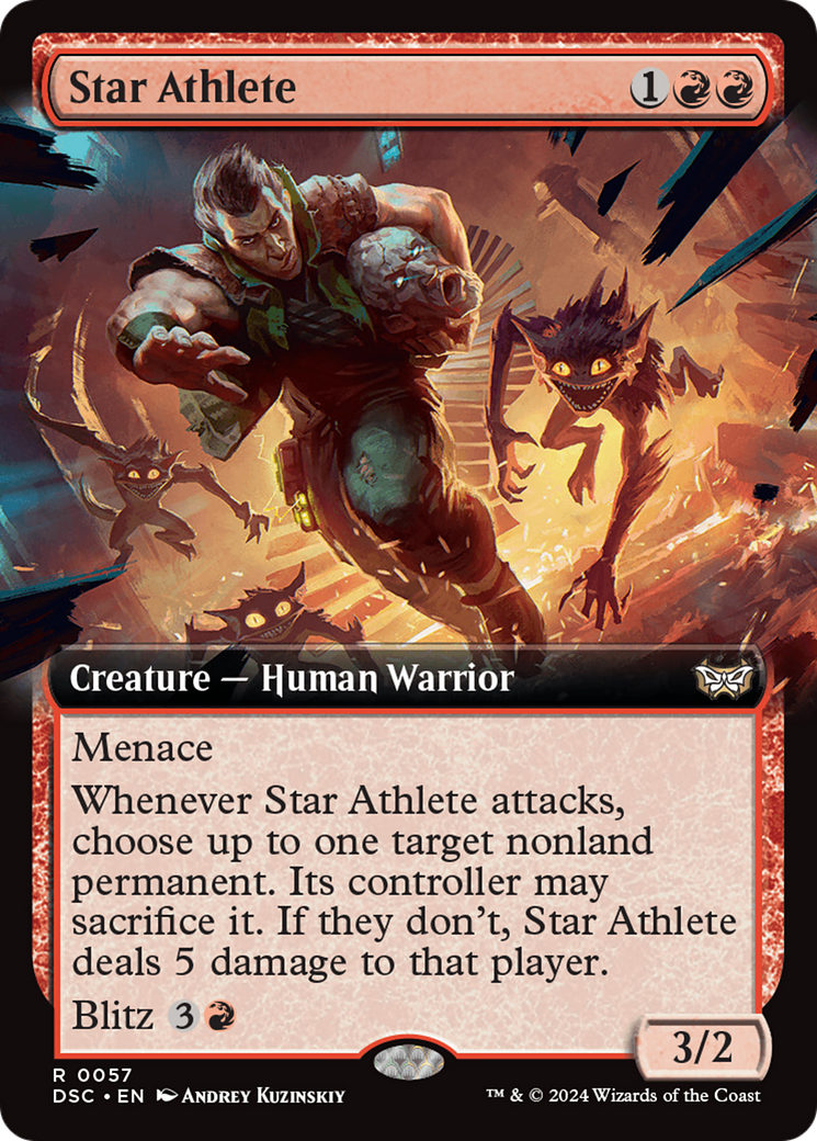 Star Athlete (Extended Art) [Duskmourn: House of Horror Commander] | Galaxy Games LLC