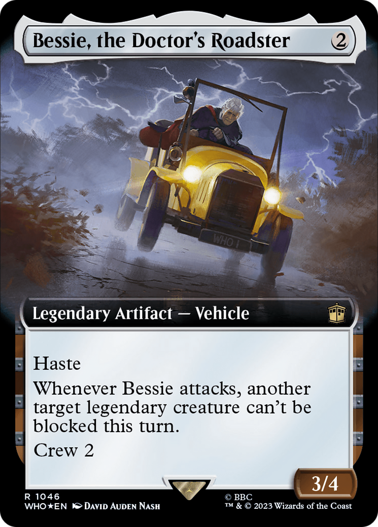 Bessie, the Doctor's Roadster (Extended Art) (Surge Foil) [Doctor Who] | Galaxy Games LLC
