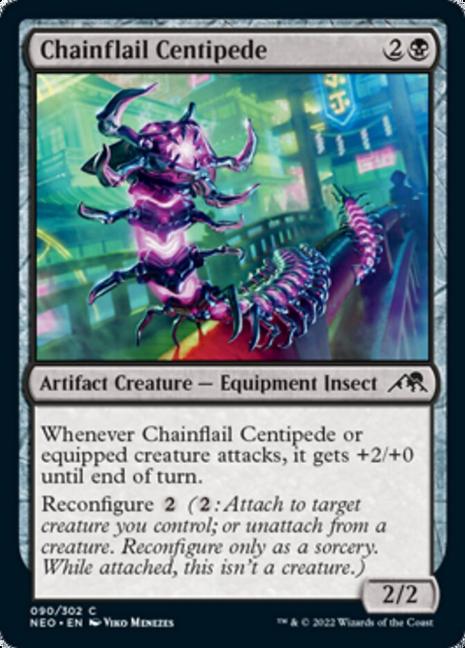Chainflail Centipede [Kamigawa: Neon Dynasty] | Galaxy Games LLC