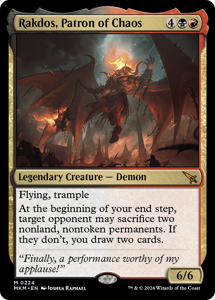 Rakdos, Patron of Chaos [Murders at Karlov Manor] | Galaxy Games LLC