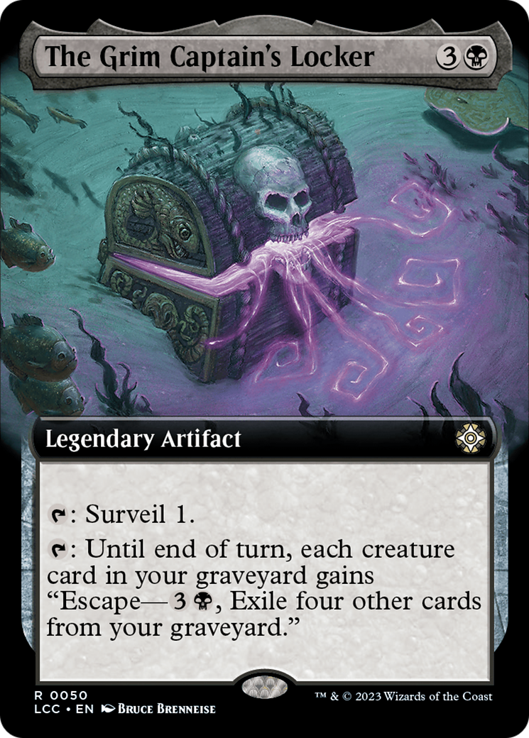 The Grim Captain's Locker (Extended Art) [The Lost Caverns of Ixalan Commander] | Galaxy Games LLC