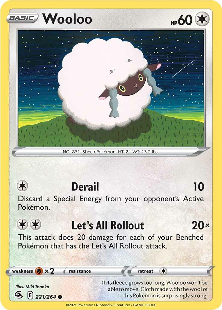 Wooloo (221/264) [Sword & Shield: Fusion Strike] | Galaxy Games LLC