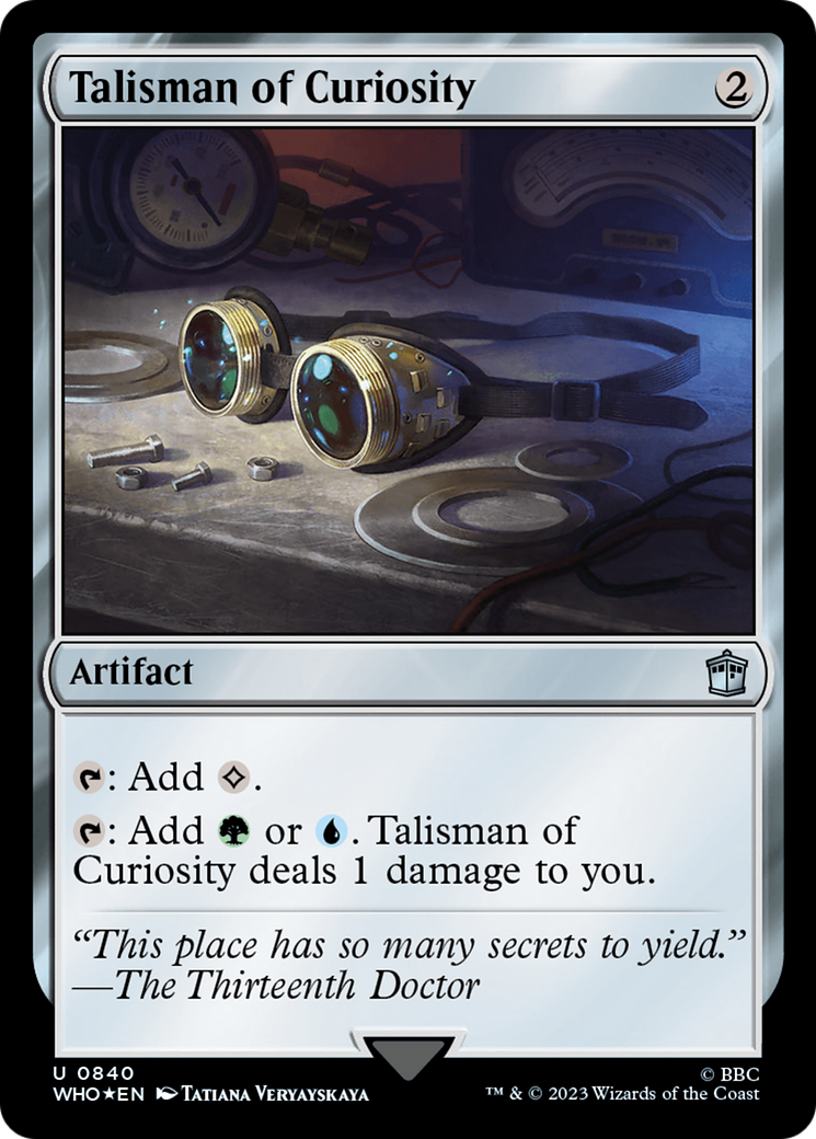 Talisman of Curiosity (Surge Foil) [Doctor Who] | Galaxy Games LLC