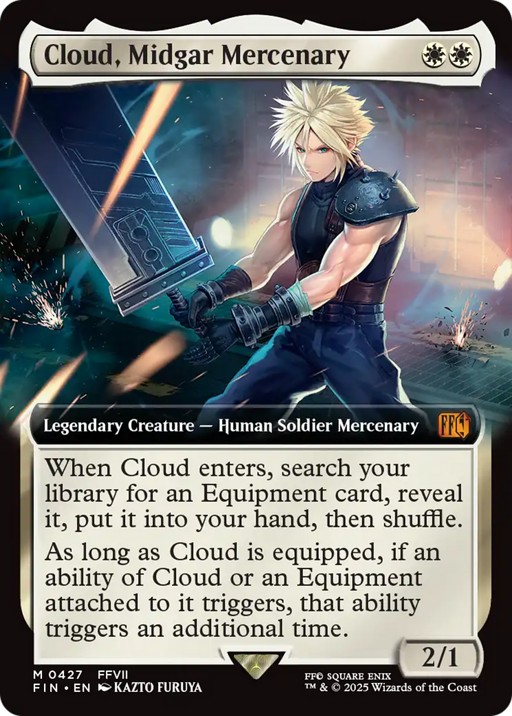 Cloud, Midgar Mercenary (Extended Art) [FINAL FANTASY] | Galaxy Games LLC