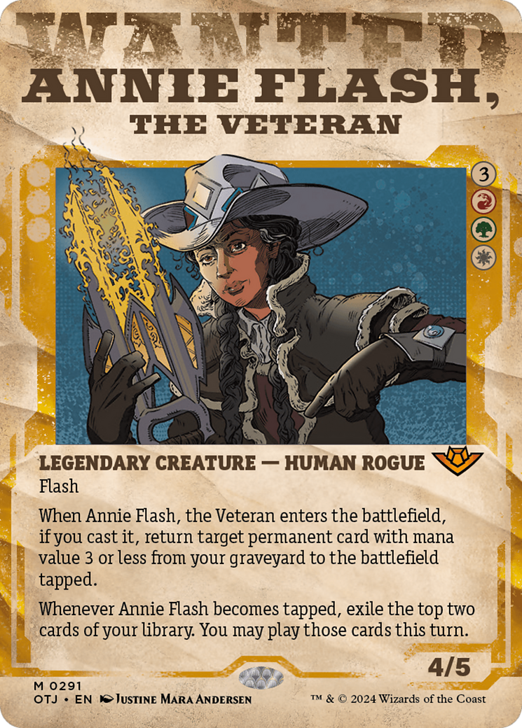 Annie Flash, the Veteran (Showcase) [Outlaws of Thunder Junction] | Galaxy Games LLC