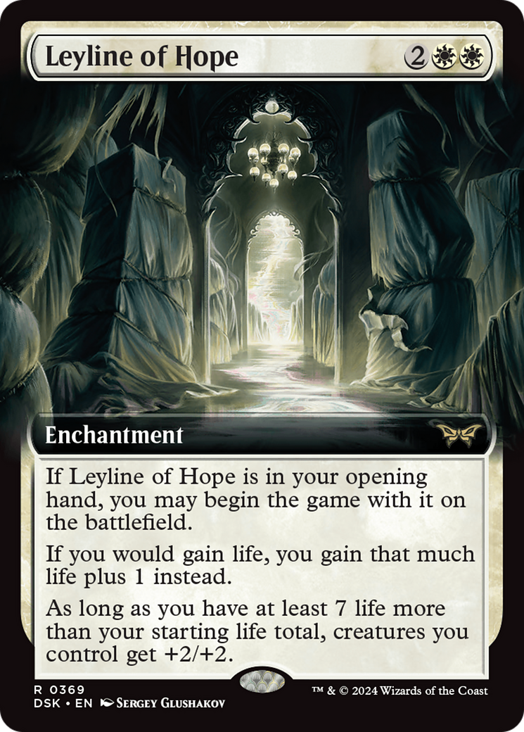 Leyline of Hope (Extended Art) [Duskmourn: House of Horror] | Galaxy Games LLC