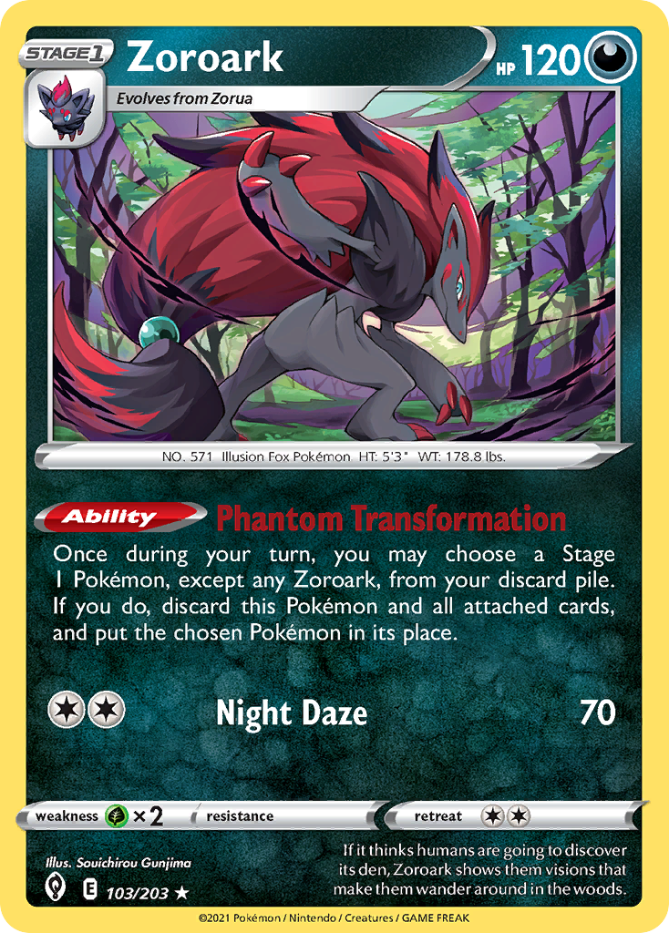 Zoroark (103/203) (Theme Deck Exclusive) [Sword & Shield: Evolving Skies] | Galaxy Games LLC