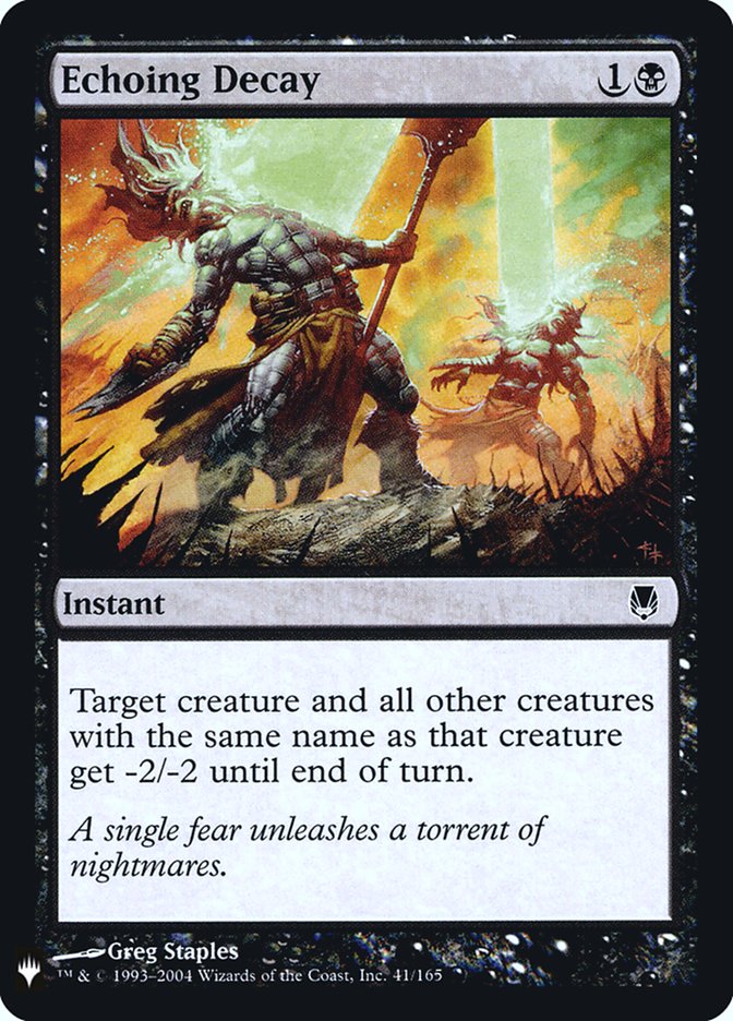 Echoing Decay [Mystery Booster] | Galaxy Games LLC