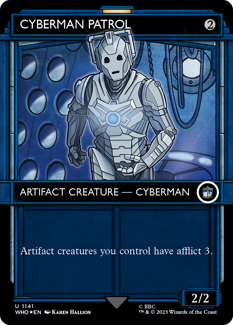 Cyberman Patrol (Showcase) (Surge Foil) [Doctor Who] | Galaxy Games LLC