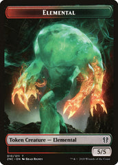 Elemental (008) // Elemental (010) Double-Sided Token [Zendikar Rising Commander Tokens] | Galaxy Games LLC