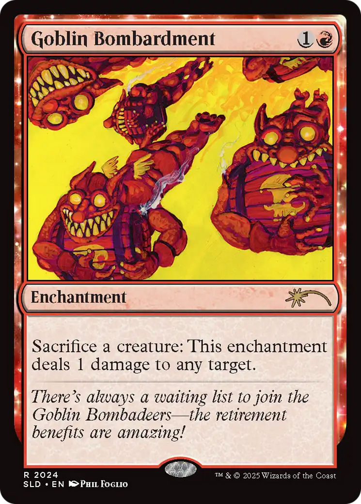 Goblin Bombardment (2024) (Rainbow Foil) [Secret Lair Drop Series] | Galaxy Games LLC