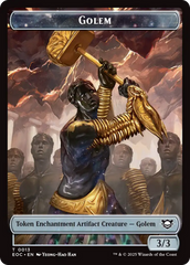 Insect // Golem (0013) Double-Sided Token [Edge of Eternities Commander Tokens] | Galaxy Games LLC