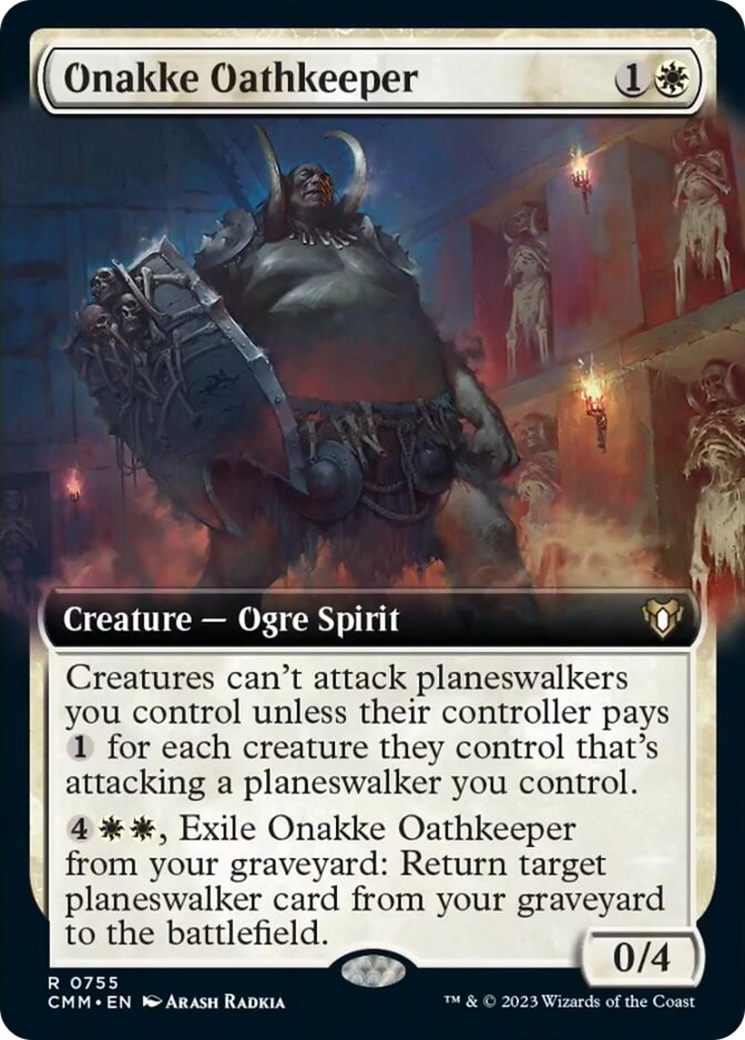 Onakke Oathkeeper (Extended Art) [Commander Masters] | Galaxy Games LLC