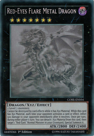 Red-Eyes Flare Metal Dragon [CORE-EN054] Ghost Rare | Galaxy Games LLC