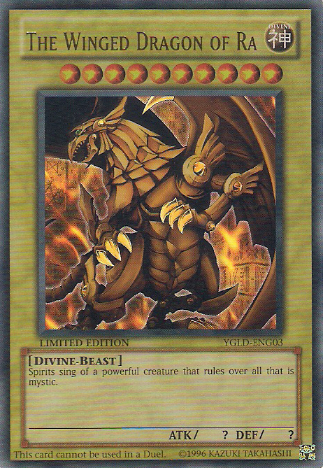 The Winged Dragon of Ra [YGLD-ENG03] Ultra Rare | Galaxy Games LLC