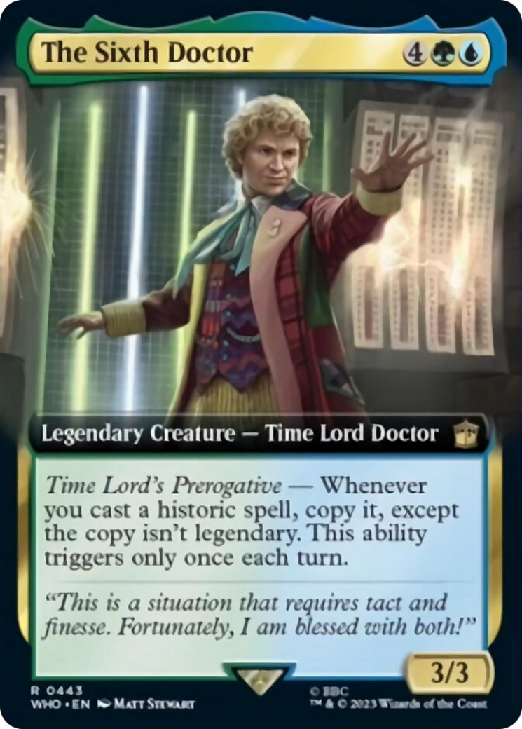 The Sixth Doctor (Extended Art) [Doctor Who] | Galaxy Games LLC