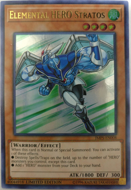 Elemental Hero Stratos [JMPS-EN008] Ultra Rare | Galaxy Games LLC