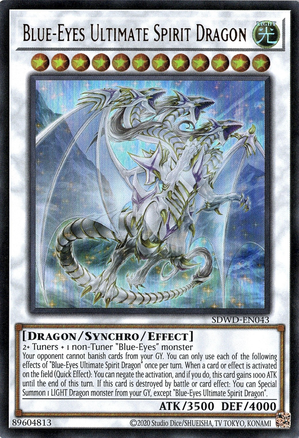 Blue-Eyes Ultimate Spirit Dragon (Unlimited) [SDWD-EN043] Ultra Rare | Galaxy Games LLC