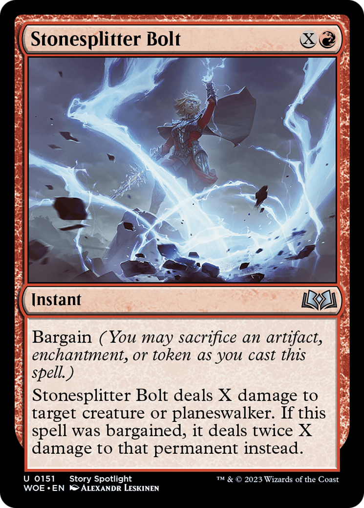 Stonesplitter Bolt [Wilds of Eldraine] | Galaxy Games LLC