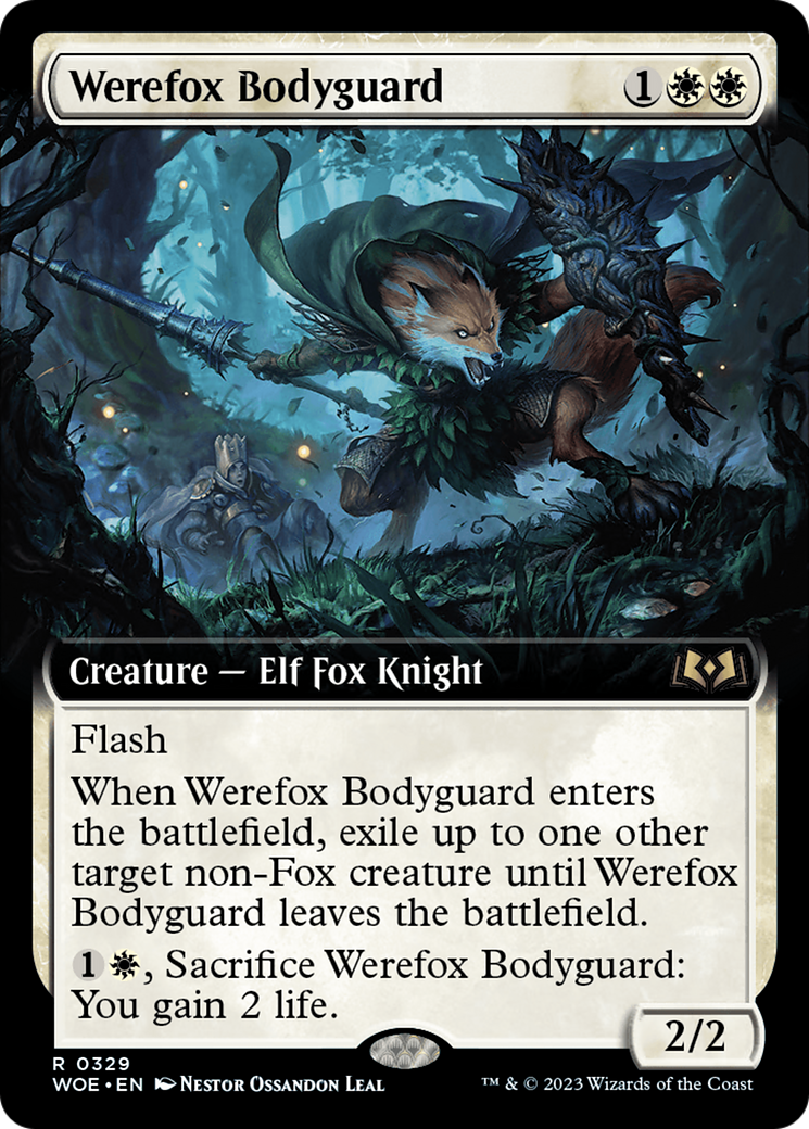 Werefox Bodyguard (Extended Art) [Wilds of Eldraine] | Galaxy Games LLC