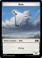 Bird // Food (0010) Double-Sided Token [Wilds of Eldraine Tokens] | Galaxy Games LLC