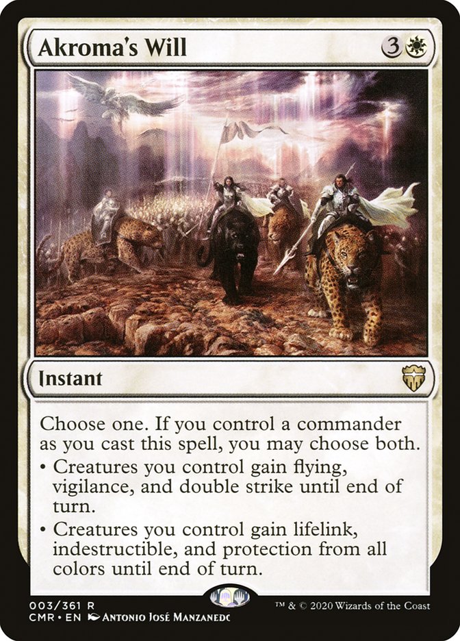 Akroma's Will [Commander Legends] | Galaxy Games LLC