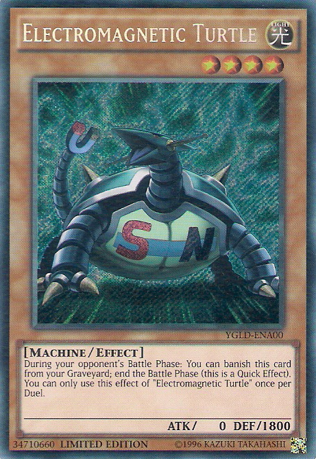 Electromagnetic Turtle [YGLD-ENA00] Secret Rare | Galaxy Games LLC
