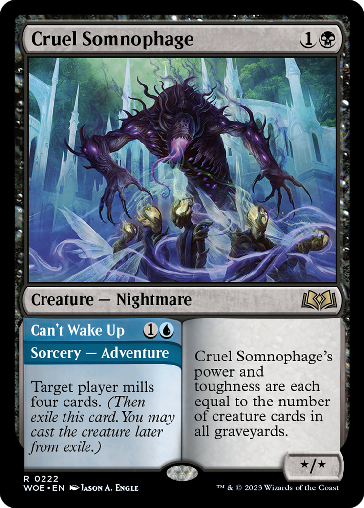 Cruel Somnophage // Can't Wake Up [Wilds of Eldraine] | Galaxy Games LLC