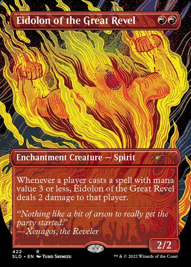 Eidolon of the Great Revel (Borderless) [Secret Lair Drop Series] | Galaxy Games LLC