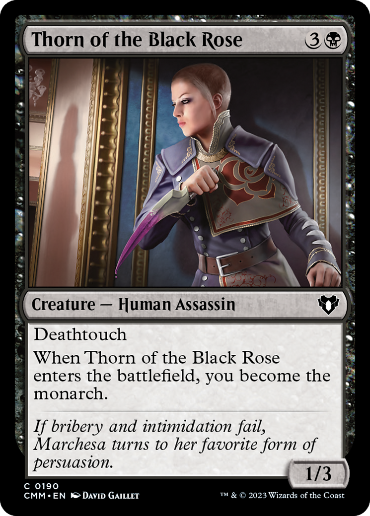 Thorn of the Black Rose [Commander Masters] | Galaxy Games LLC