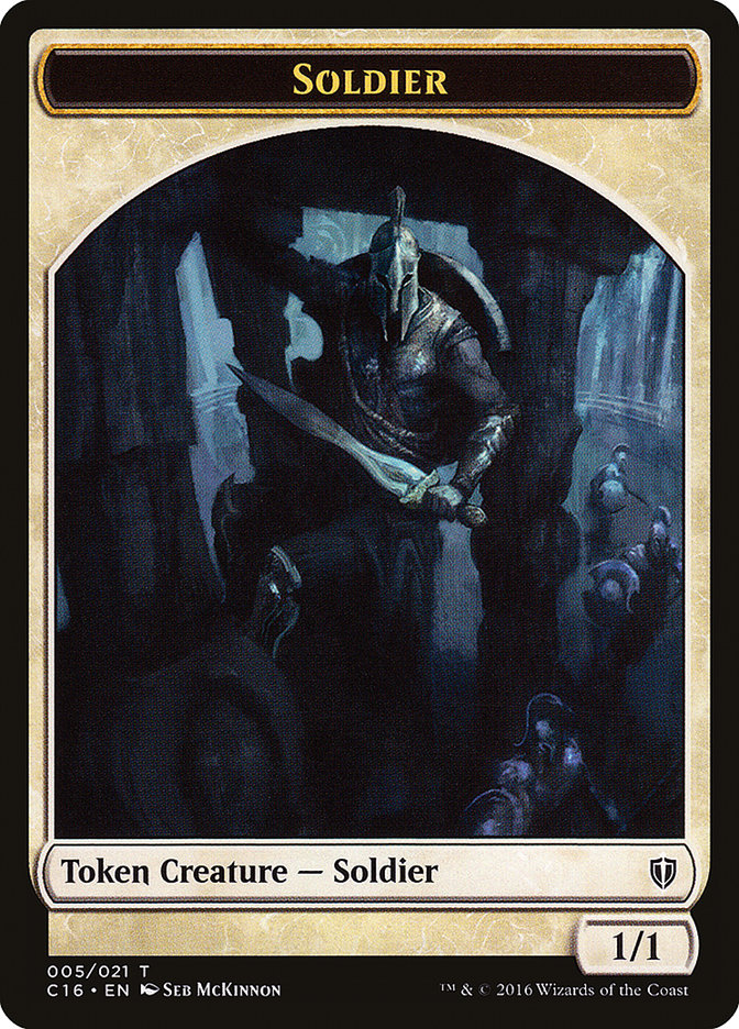 Soldier // Squid Double-Sided Token [Commander 2016 Tokens] | Galaxy Games LLC