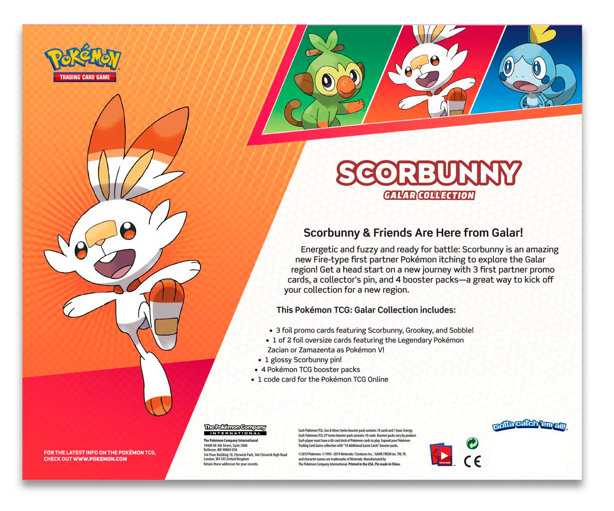Galar Collection (Scorbunny/Zacian) | Galaxy Games LLC