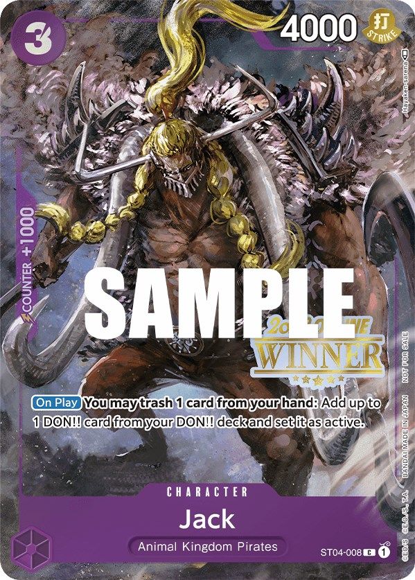 Jack (Online Regional 2023) [Winner] [One Piece Promotion Cards] | Galaxy Games LLC