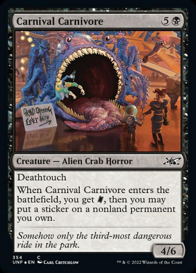 Carnival Carnivore (Galaxy Foil) [Unfinity] | Galaxy Games LLC