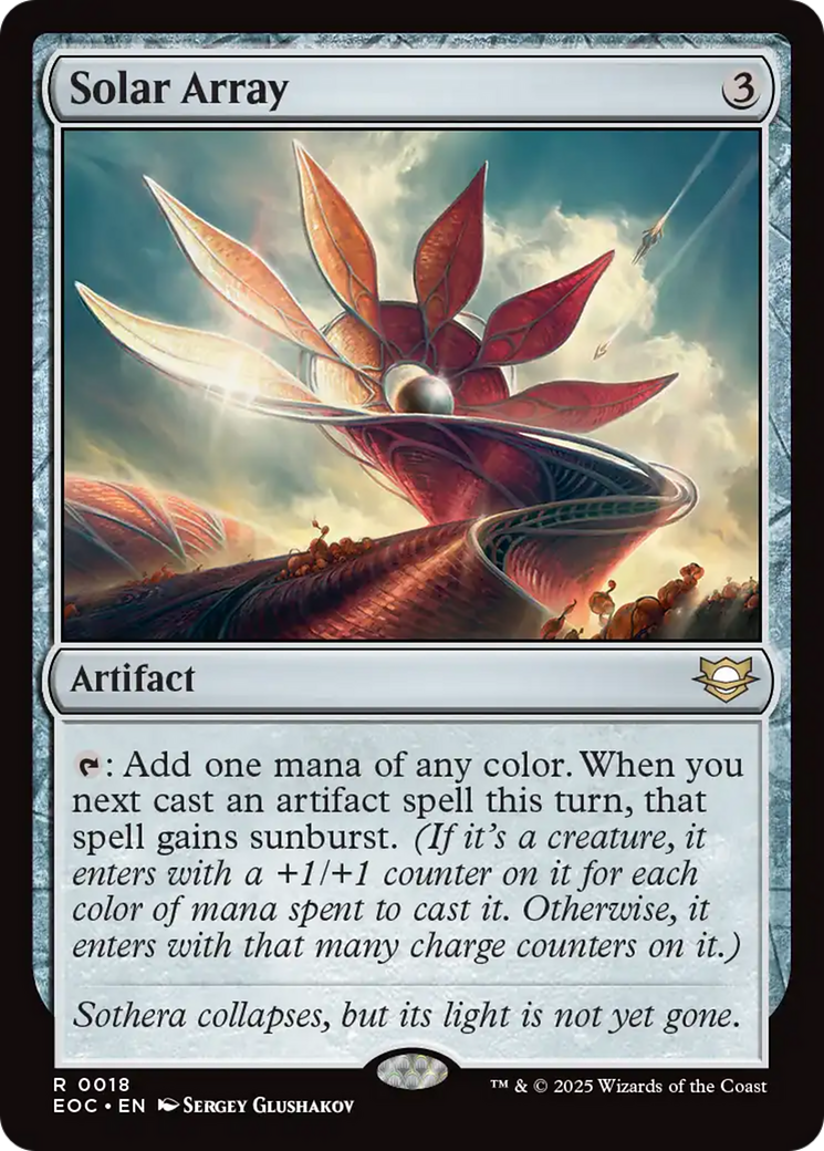 Solar Array [Edge of Eternities Commander] | Galaxy Games LLC