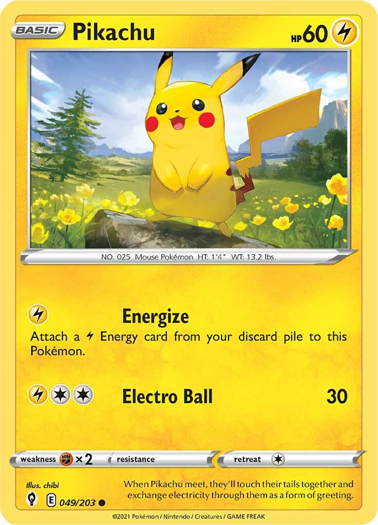 Pikachu (049/203) [Sword & Shield: Evolving Skies] | Galaxy Games LLC