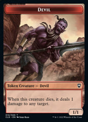 Treasure // Devil Double-Sided Token [Commander Legends: Battle for Baldur's Gate Tokens] | Galaxy Games LLC