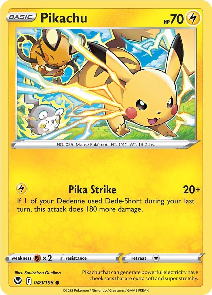 Pikachu (049/195) [Sword & Shield: Silver Tempest] | Galaxy Games LLC