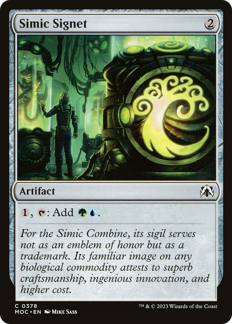 Simic Signet [March of the Machine Commander] | Galaxy Games LLC