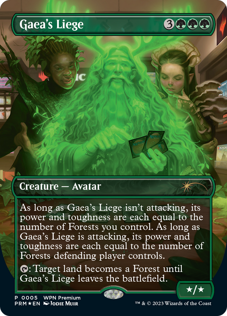 Gaea's Liege (Borderless) [Wizards Play Network 2024] | Galaxy Games LLC