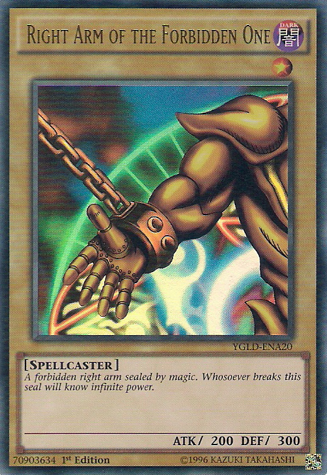 Right Arm of the Forbidden One [YGLD-ENA20] Ultra Rare | Galaxy Games LLC