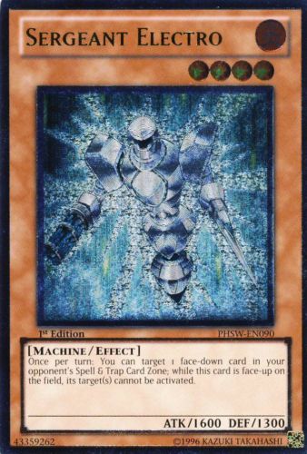 Sergeant Electro [PHSW-EN090] Ultimate Rare | Galaxy Games LLC